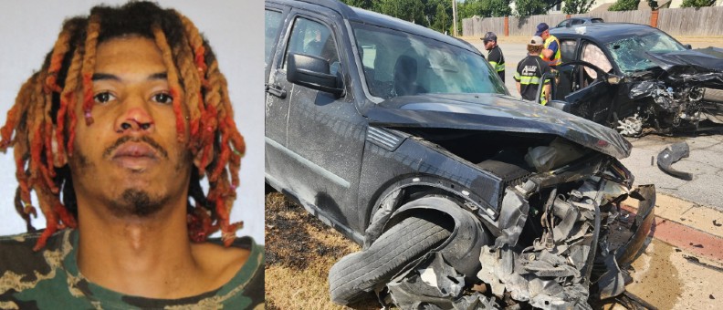 Tulsa Driver Accused of Going More Than 80 MPH Before Three-Vehicle Crash, Fleeing Scene